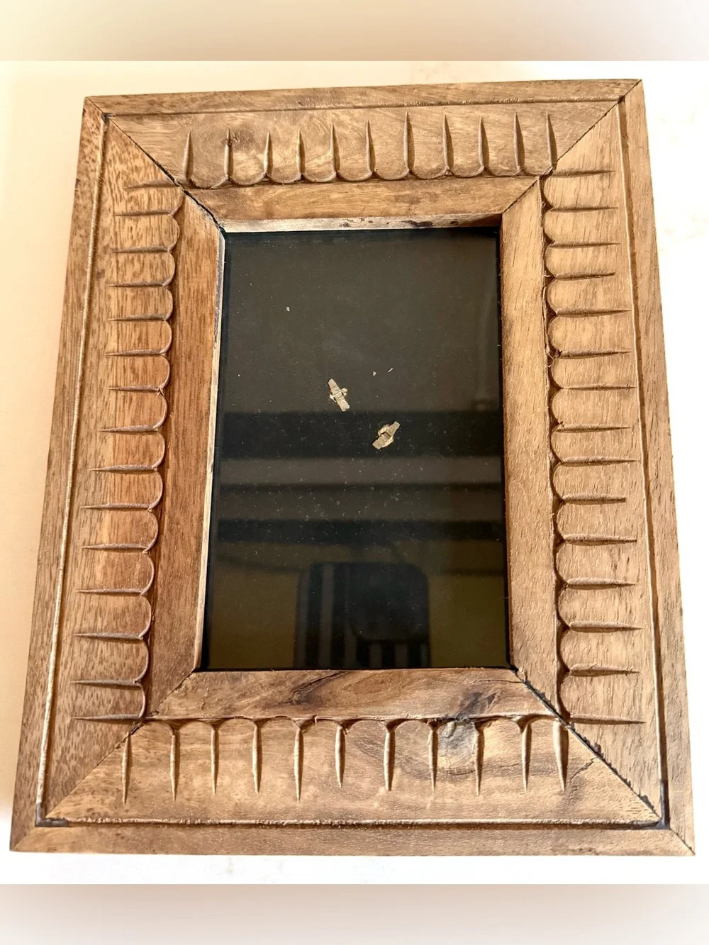 Magnolia Home Carved Wood Picture Frame Rustic Farmhouse Decor